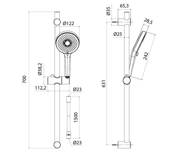душевой гарнитур IDDIS OPTIMA HOME